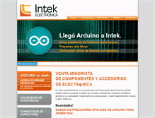 Tablet Screenshot of intekelectronica.com.ar